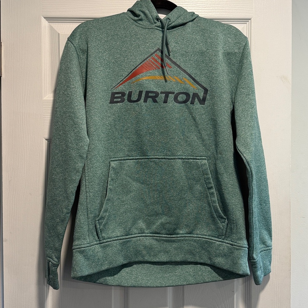 EUC BURTON Green Hoodie, size Small